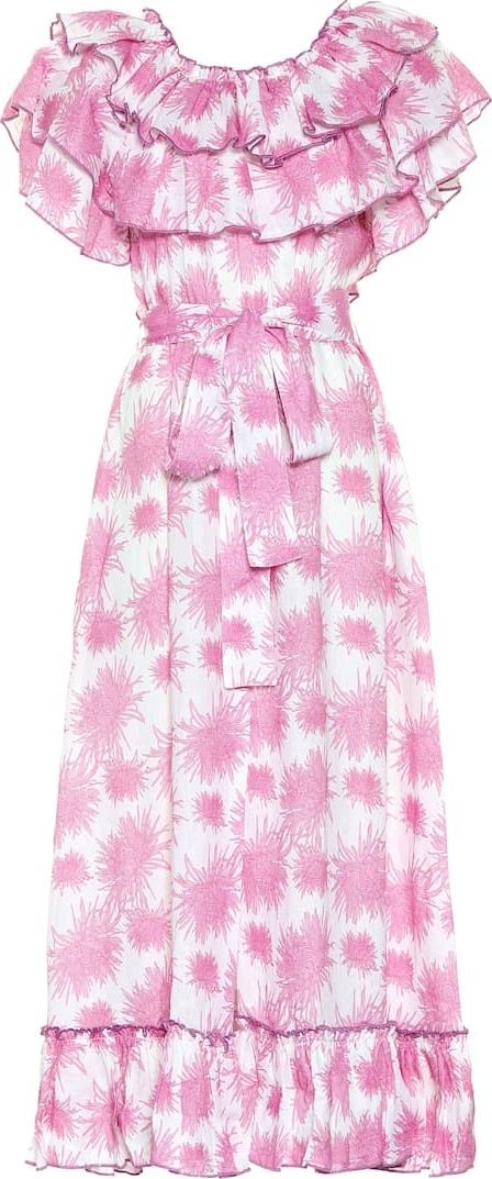 Gül Hürgel Printed linen dress