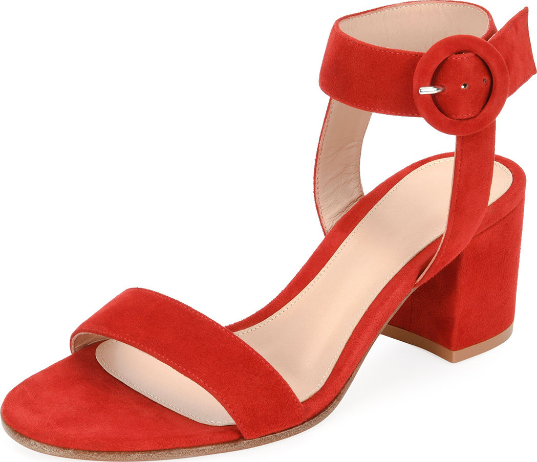 Gianvito Rossi Portofino Suede City Sandal
