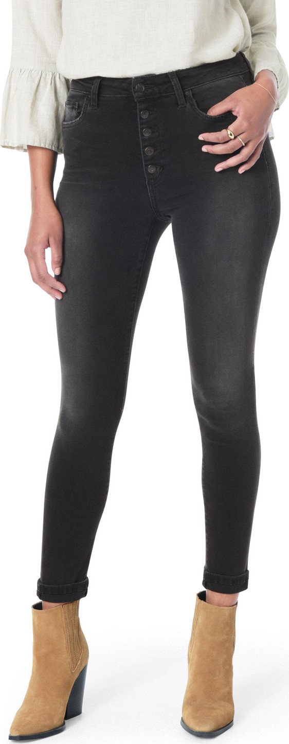 Joe's Jeans The Hi (Rise) Honey Ankle Skinny Jeans w/ Button Fly