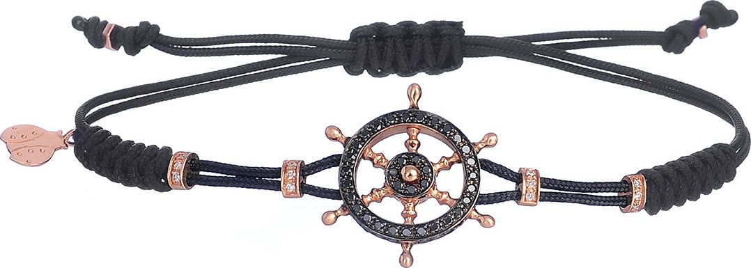 Pippo Perez 18k Pink Gold Diamond Helmsman Pull-Cord Bracelet