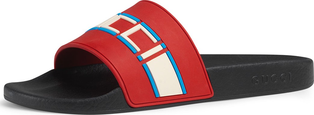 Gucci Gucci Stripe Rubber Slide Sandal