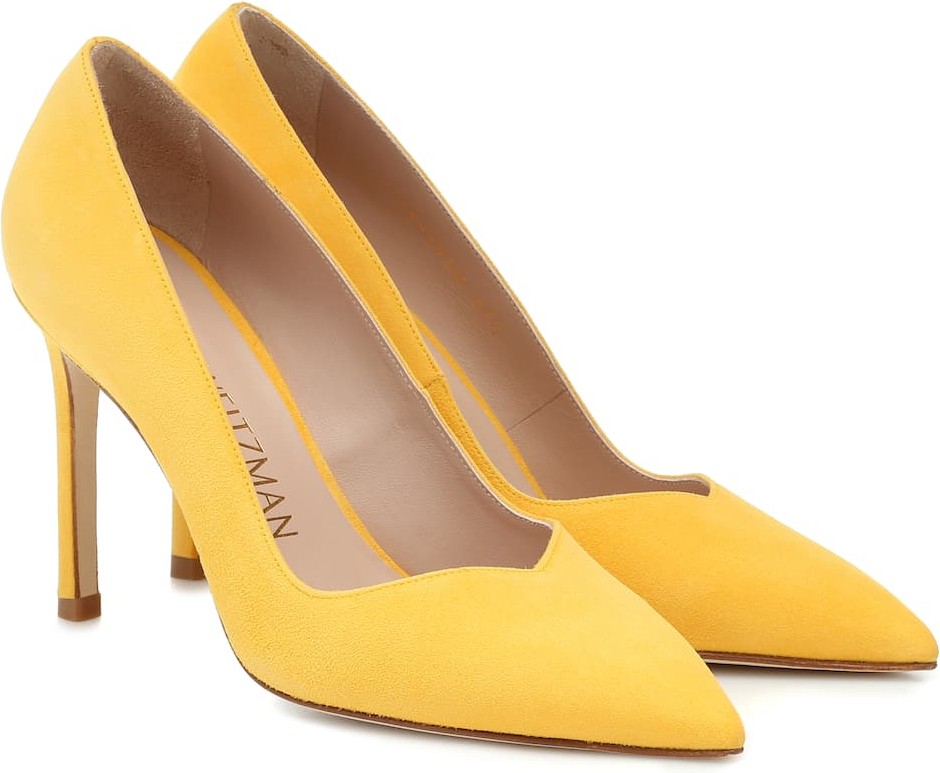 Stuart Weitzman Anny 95 suede pumps