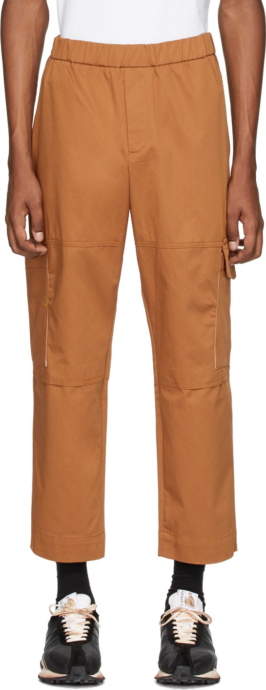 KENZO Tan Gabardine Cargo Pants KENZO Tan Gabardine Cargo Pants