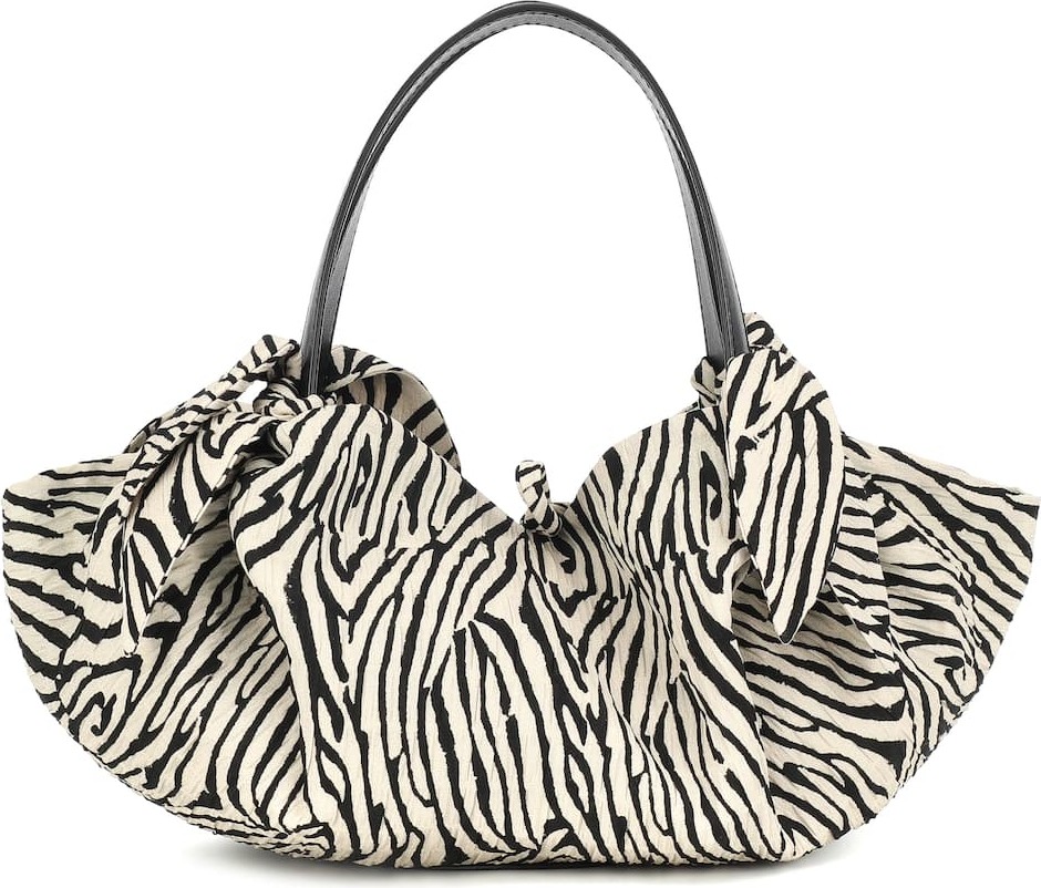 Nanushka Inda Mini zebra-print tote