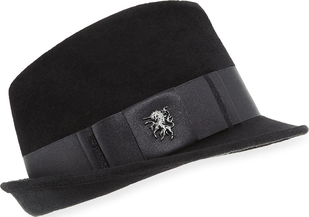 Philip Treacy Velour Trilby Hat