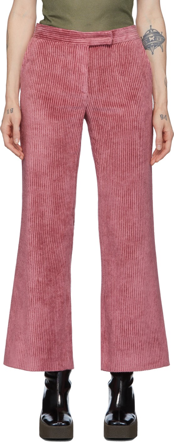 Marina Moscone Pink Corduroy Trousers