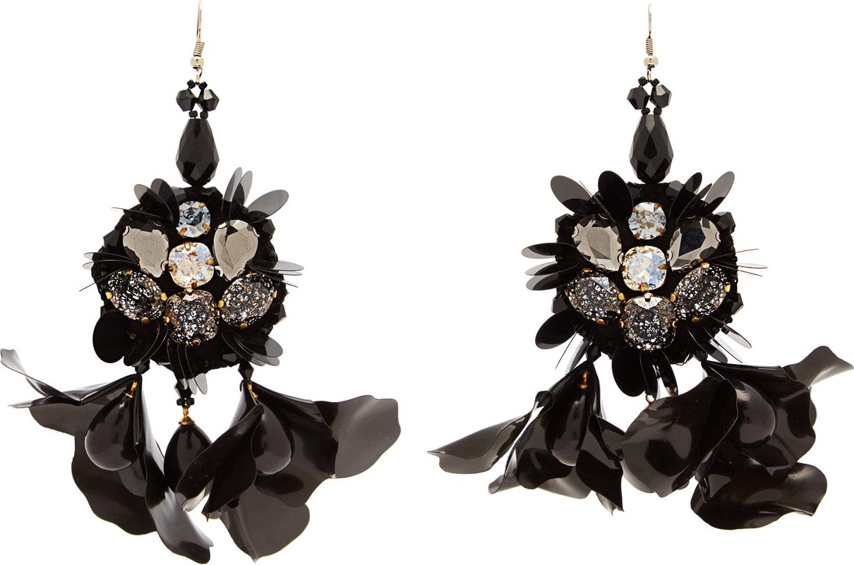 Biyan Terah beaded flower earrings