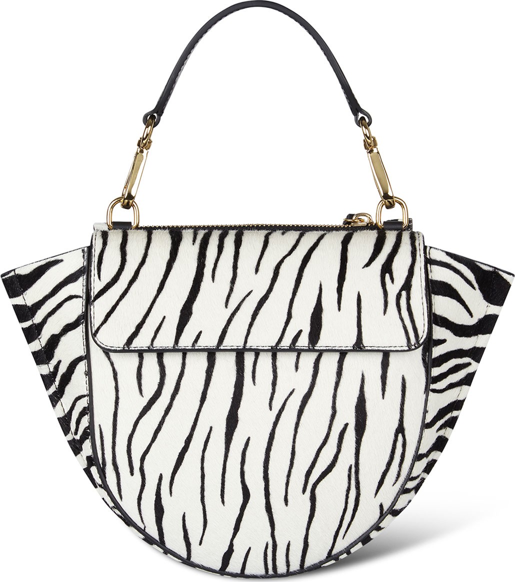 Wandler Hortensia Mini Zebra Top Handle Bag