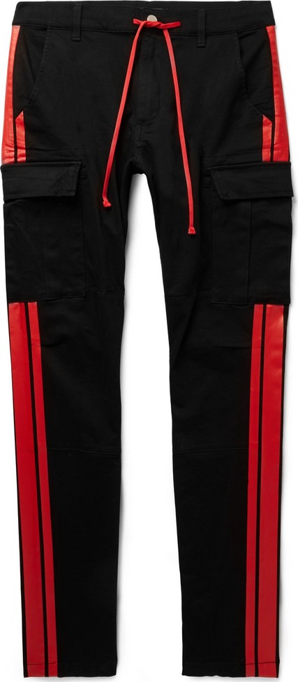 Amiri Stack Track Skinny-Fit Stretch Cotton-Twill Trousers