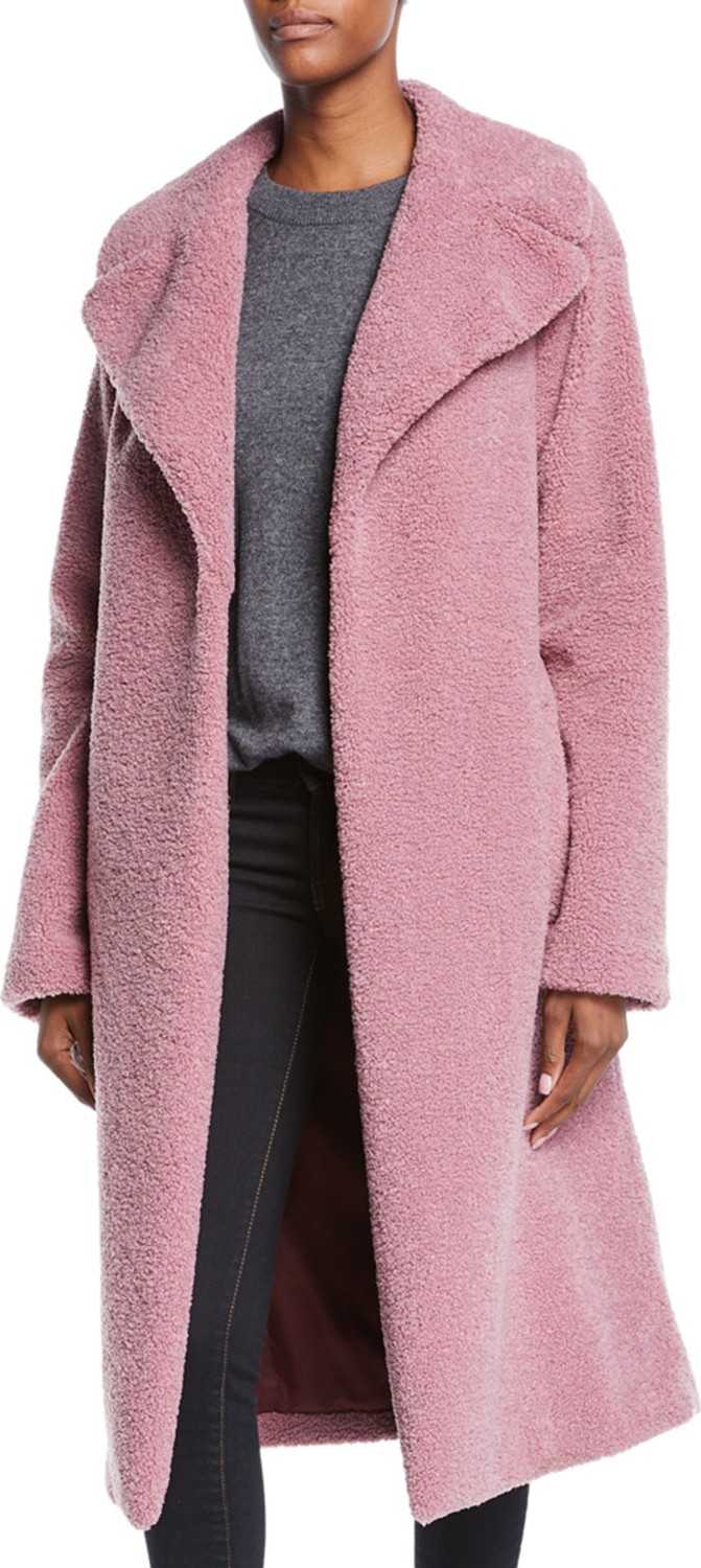 A.L.C. Harlan Open-Front Faux-Fur Coat