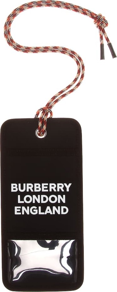 Burberry London England Logo canvas card holder