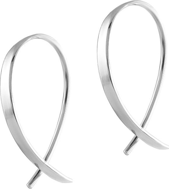 LANA JEWELRY Girls' Mini Upside Down Hoop Earrings