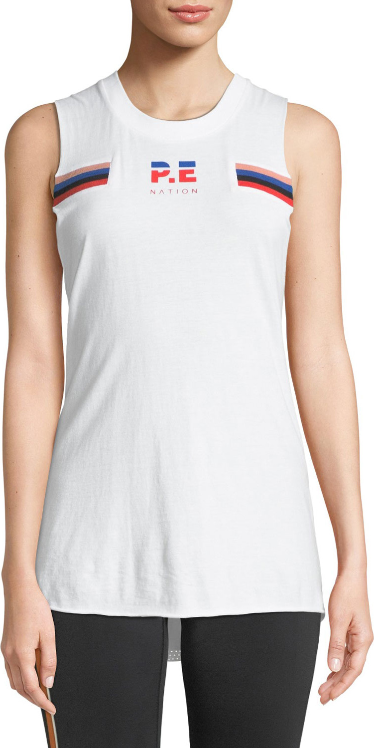 P.E Nation Code Breaker Mesh Logo Tank