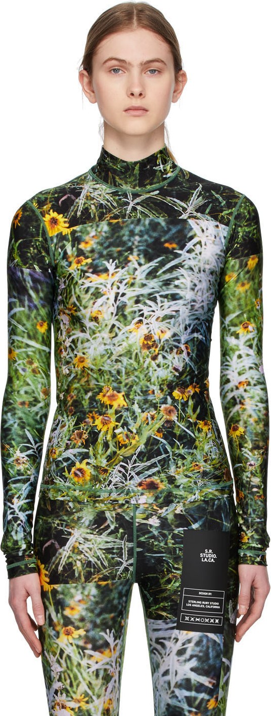 S.R. STUDIO. LA. CA. Multicolor Marfa Fitted Turtleneck