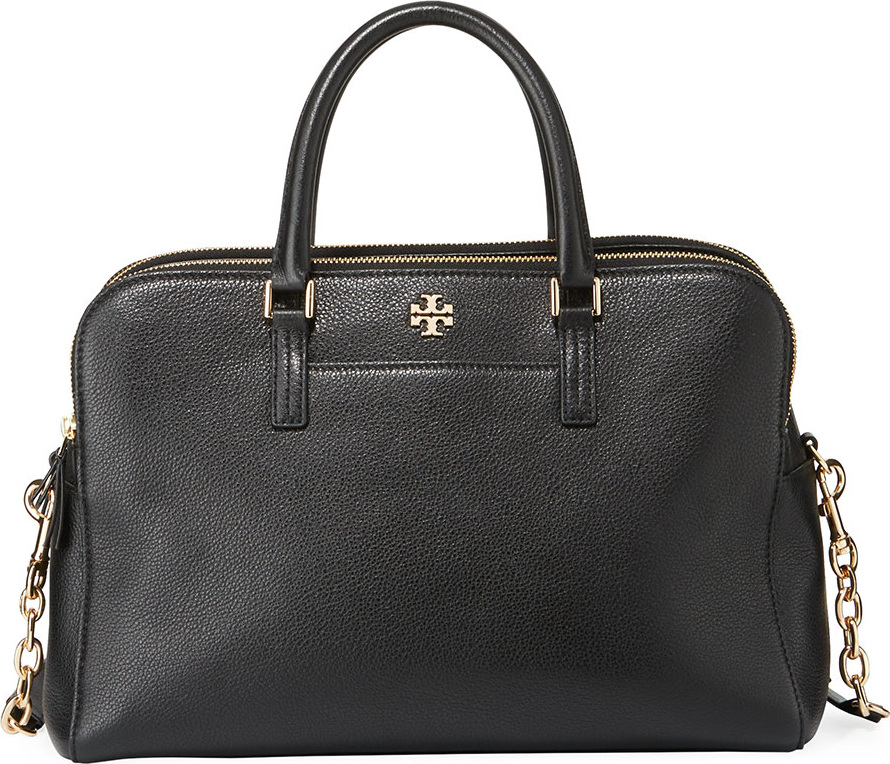 Tory Burch Georgia Pebbled Leather Satchel Bag