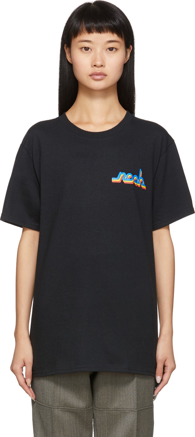 Noah NYC Black Connected Logo T-Shirt