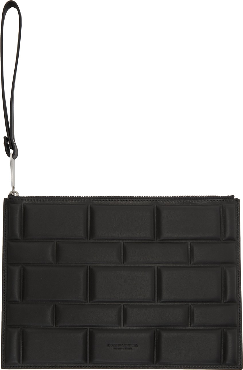 Bottega Veneta SSENSE Exclusive Black High Frequency Imbottiture Pouch Bottega Veneta SSENSE Exclusive Black High Frequency Imbottiture Pouch