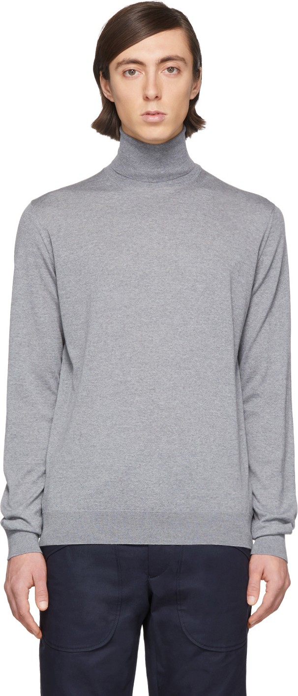 Lanvin Grey Wool Turtleneck