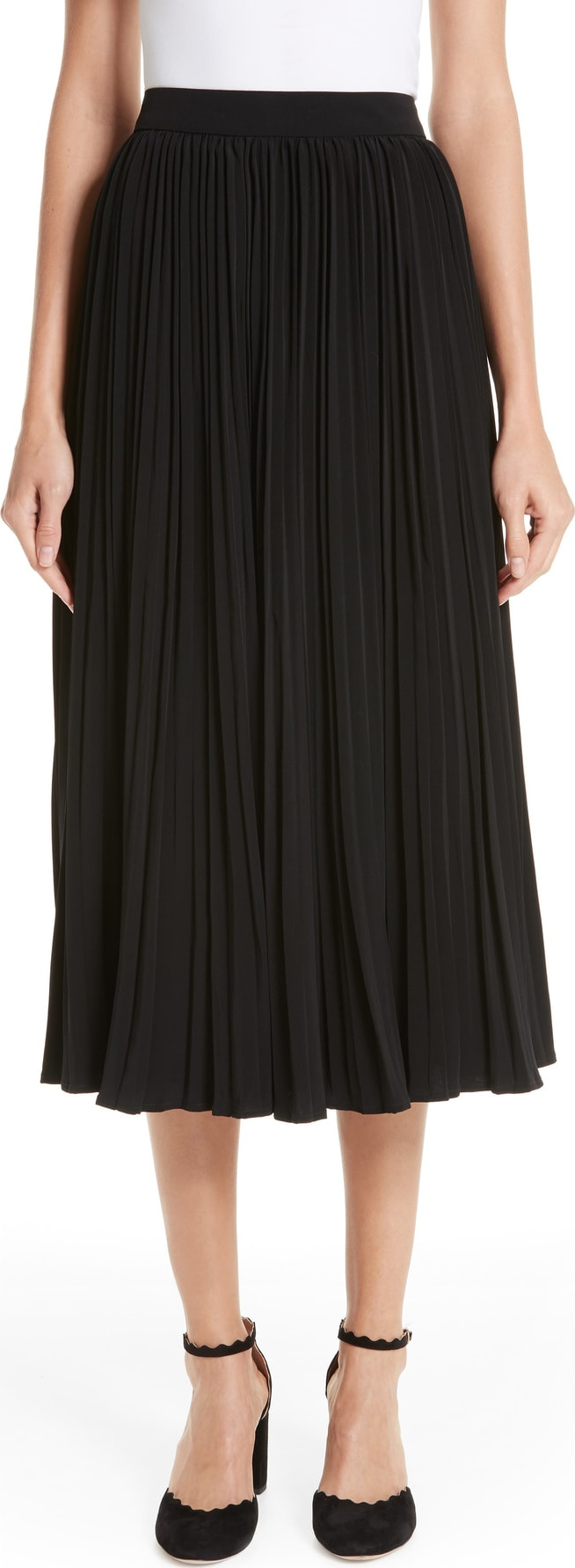 Co Essentials Pleated Midi Skirt