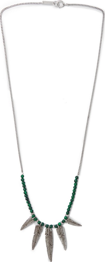 Isabel Marant Silver-Tone Beaded Enamel Necklace