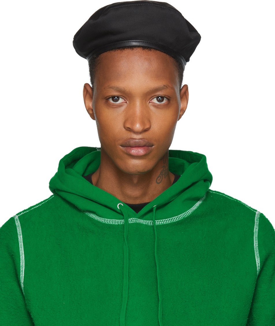 Noah NYC Black Twill Beret