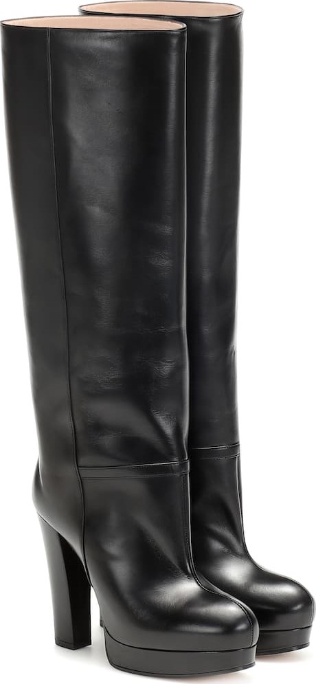 Gucci Leather platform boots