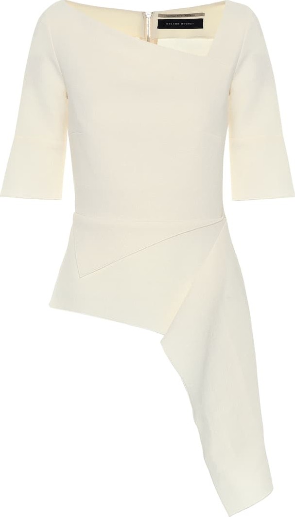 Roland Mouret Darwin wool-crêpe top