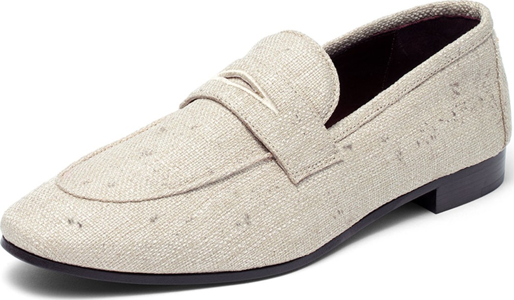 Bougeotte Splash Platinum Tweed Loafers