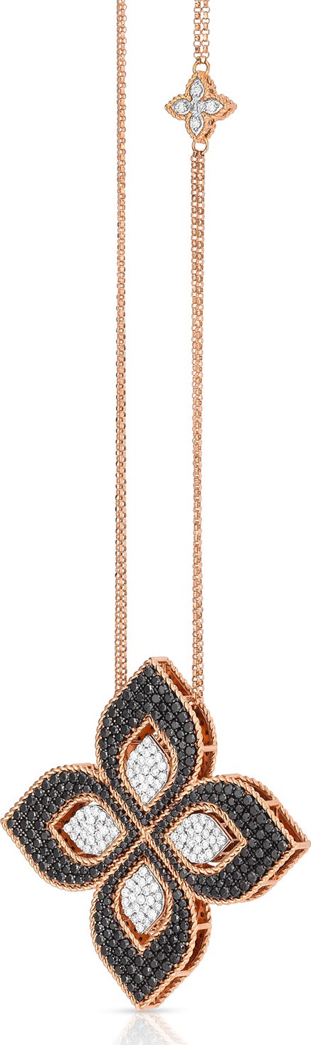 Roberto Coin Venetian Princess 18k Rose Gold Mixed-Diamond Necklace