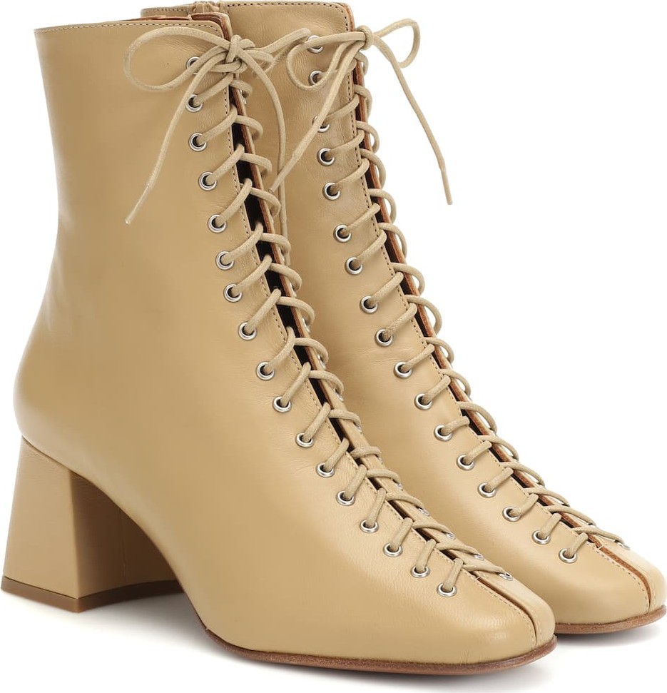 By Far Becca leather ankle boots