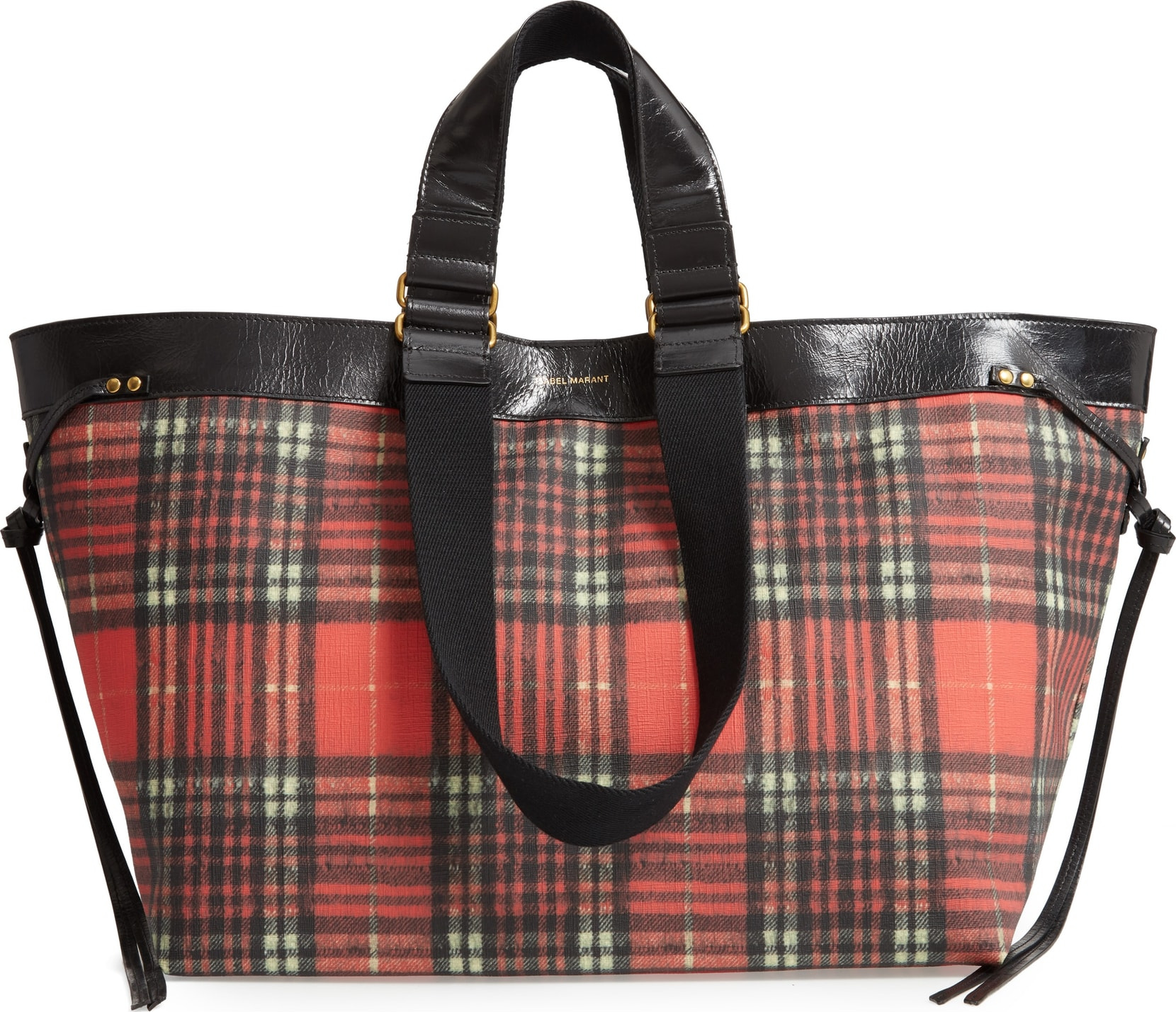 Isabel Marant Wardy Plaid Tote