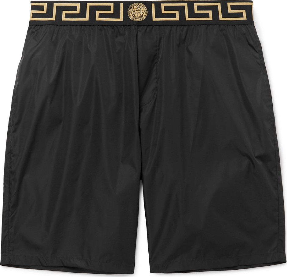 Versace Long-Length Wide-Leg Swim Shorts