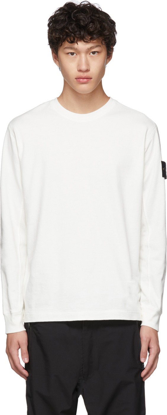 Stone Island Off-White Crewneck T-Shirt