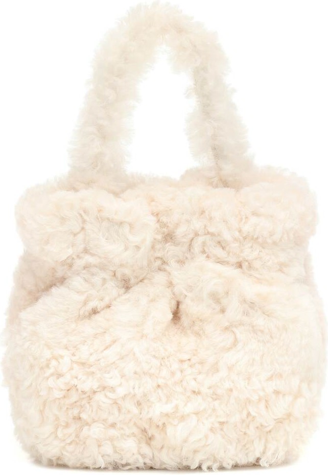 Staud Grace shearling tote