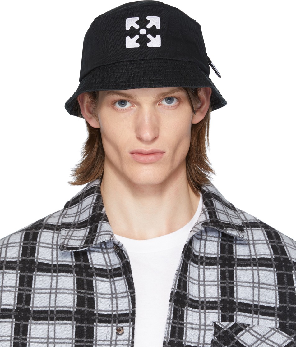 Off White Black & White Arrows Bucket Hat