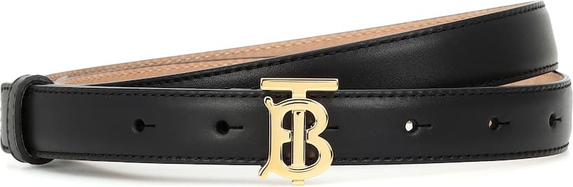 Burberry London England TB leather belt