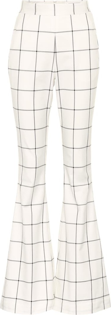 Rebecca Vallance Pierre checked flared pants
