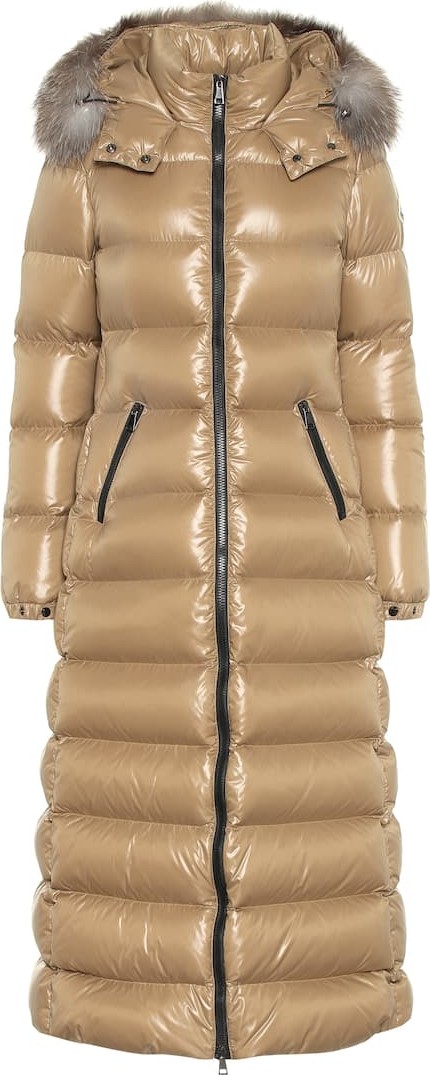 Moncler Hudson fur-trimmed down coat