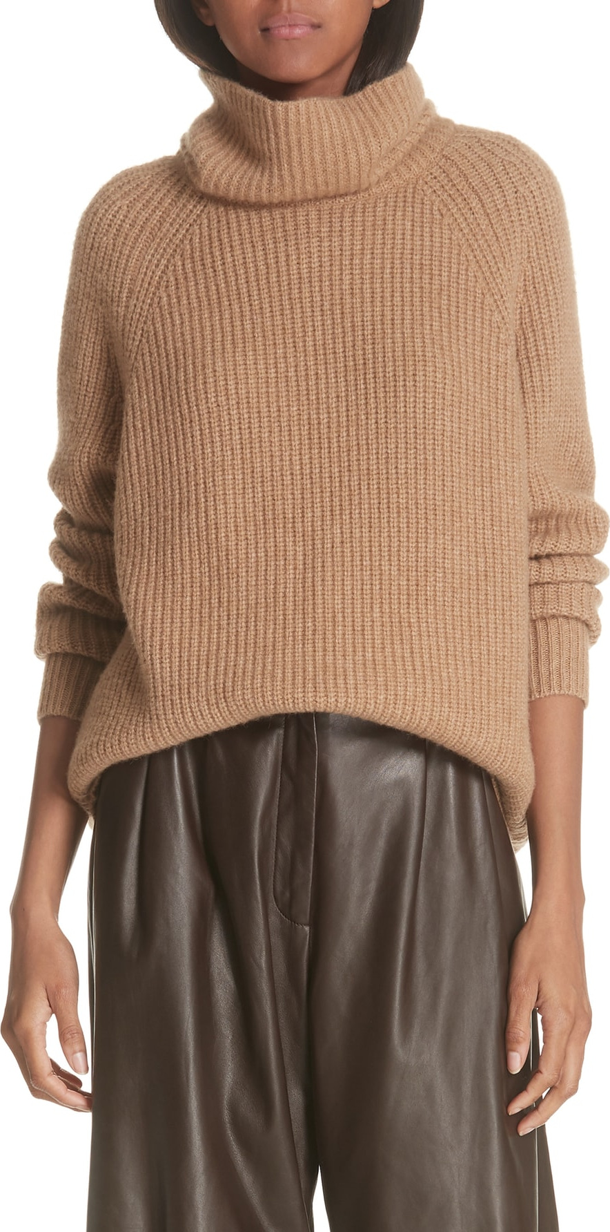 Nili Lotan Anitra Rib Knit Turtleneck Sweater