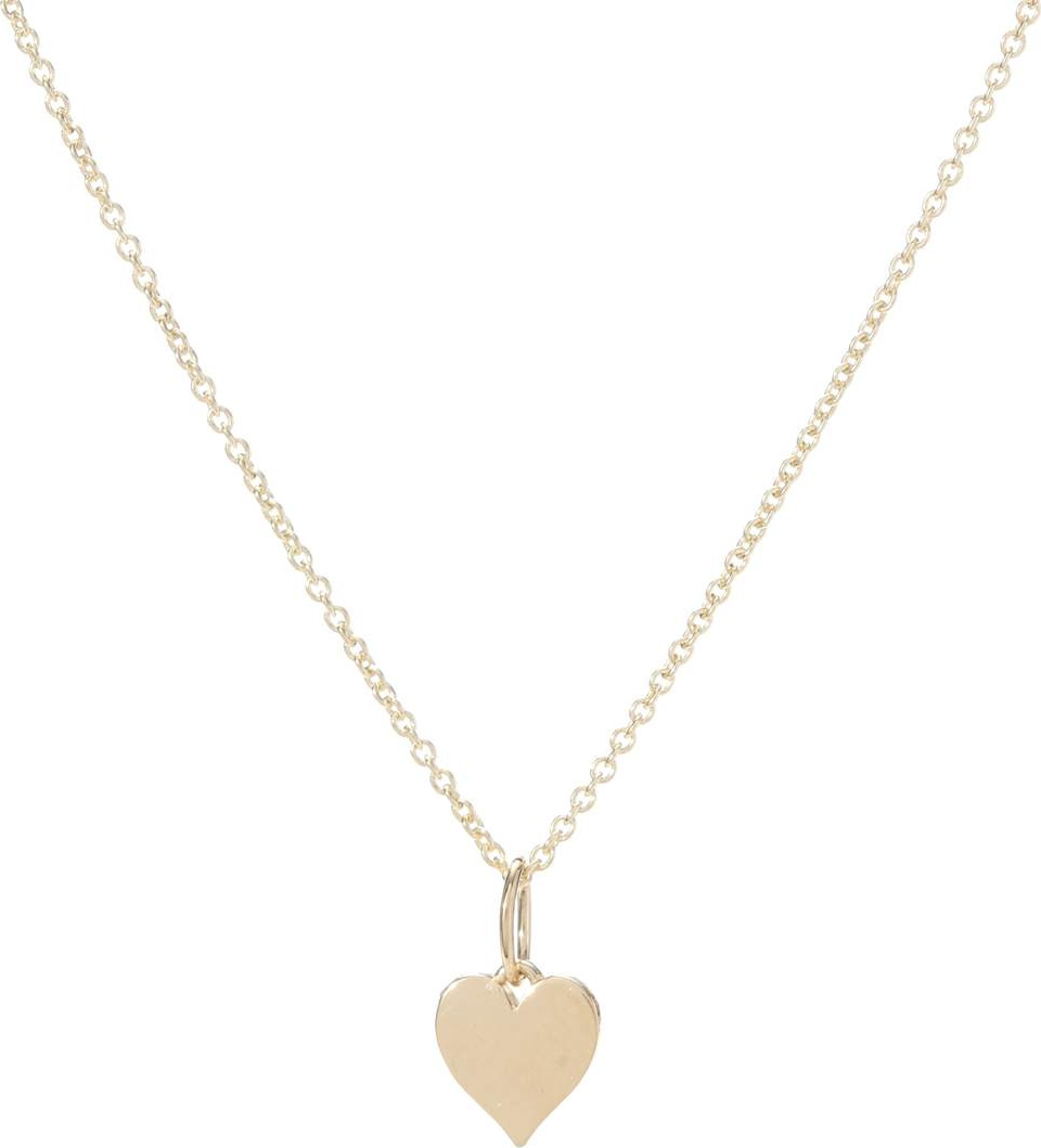 Sydney Evan Tiny Pure Heart charm 14kt gold necklace