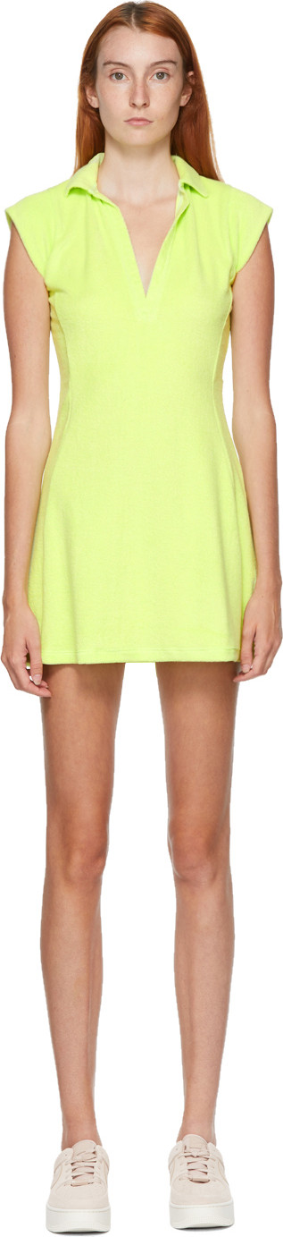 Gil Rodriguez - SSENSE Exclusive Green Coco Terry Tennis Dress