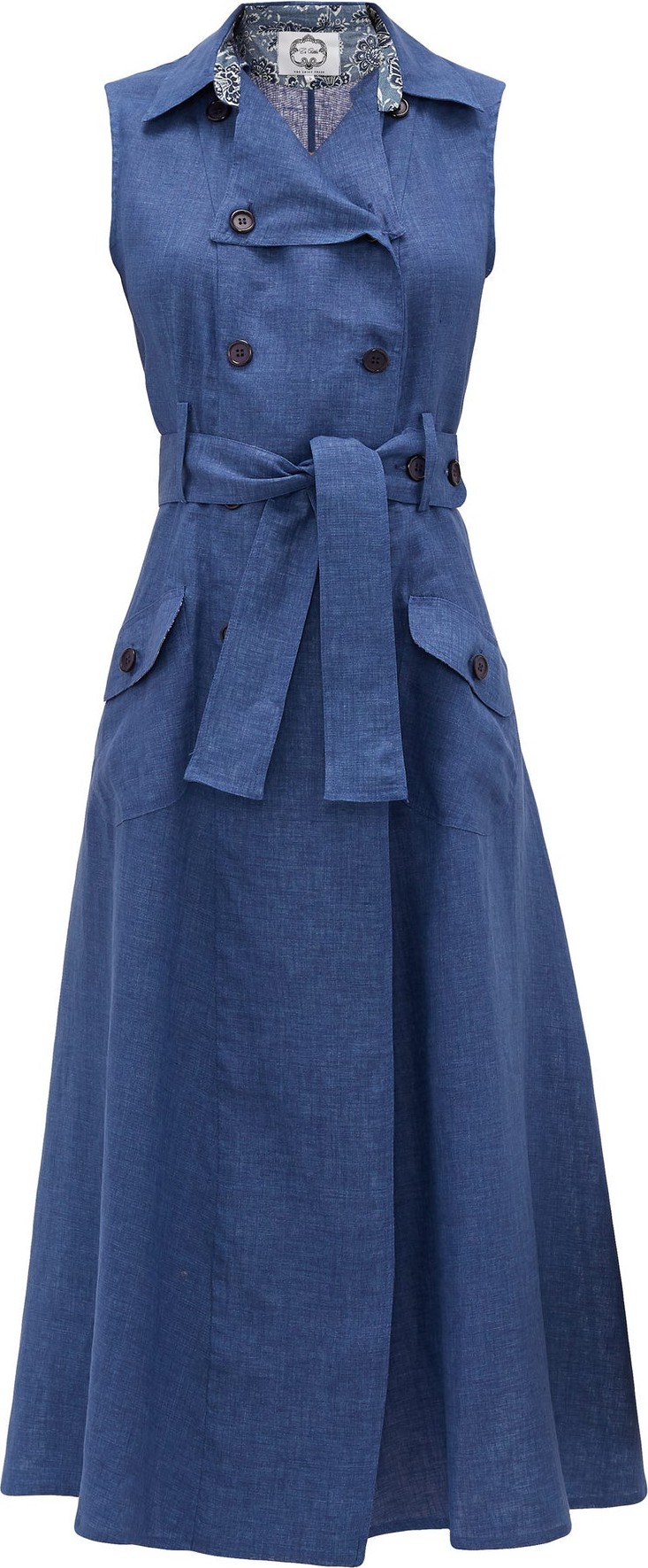 Evi Grintela Sahara cotton-chambray maxi-length shirtdress