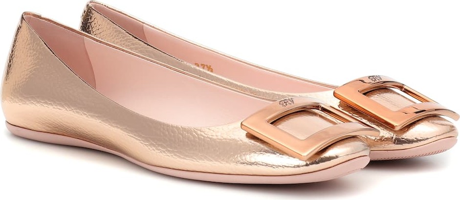 Roger Vivier Belle Vivier leather ballet flats