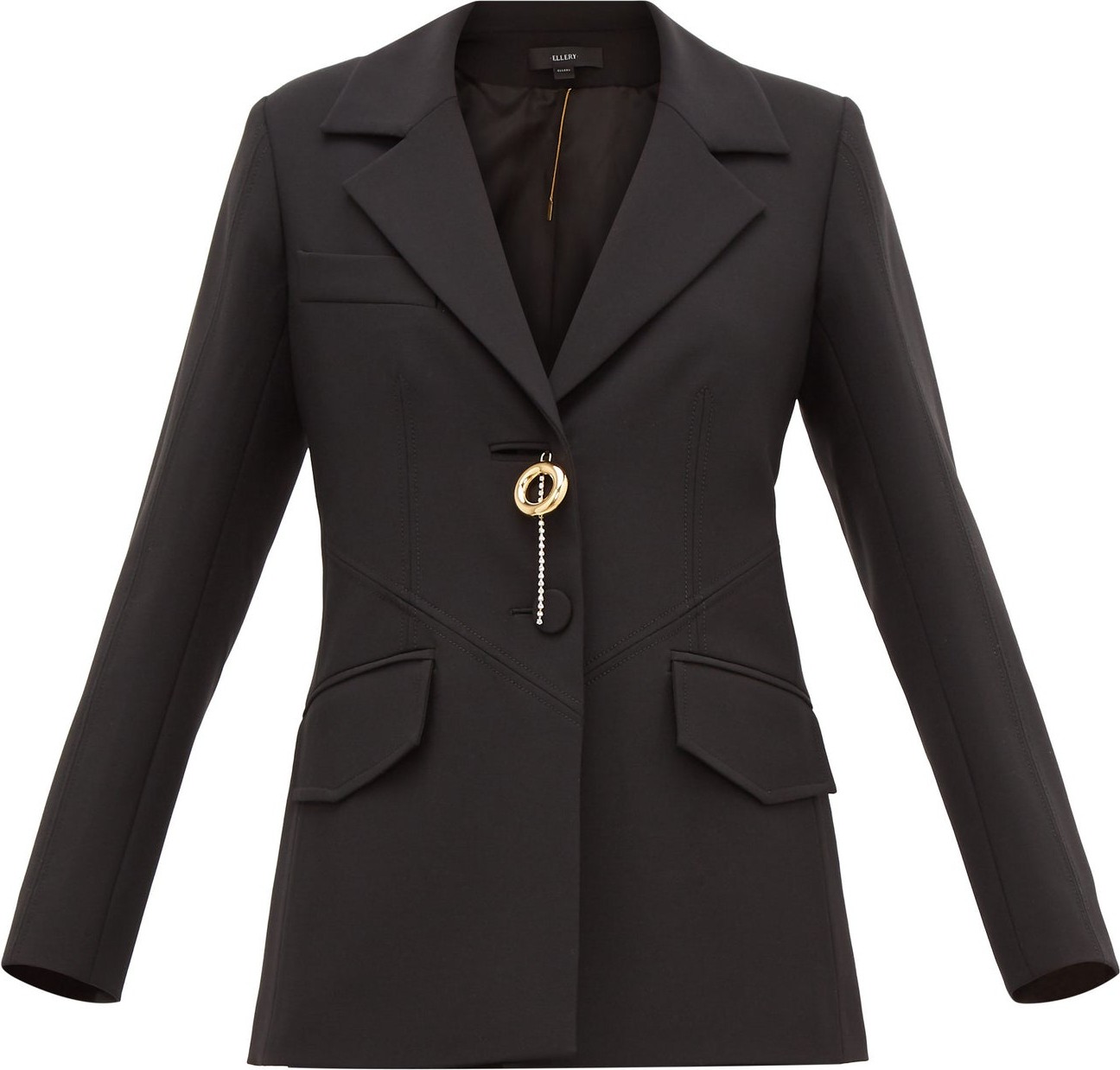 Ellery Cloudy Friday brooch-embellished jacket