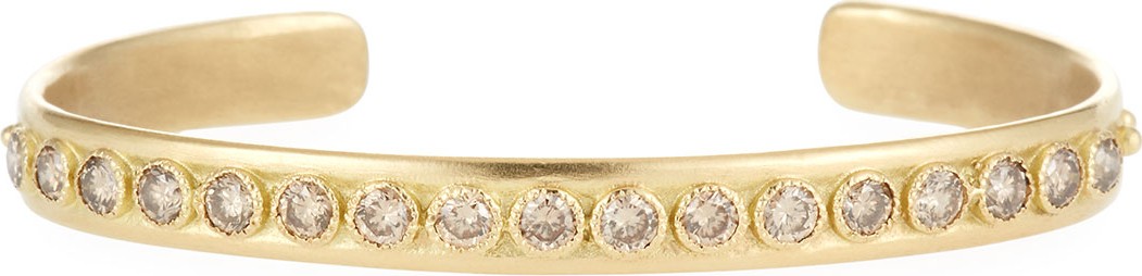 Armenta Sueno 18k Gold & Diamond Granulated Bangle