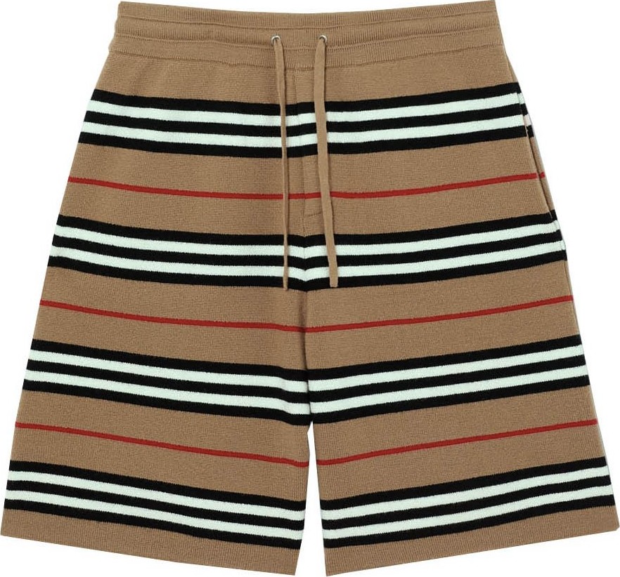 Burberry London England Motif Wool Drawcord shorts
