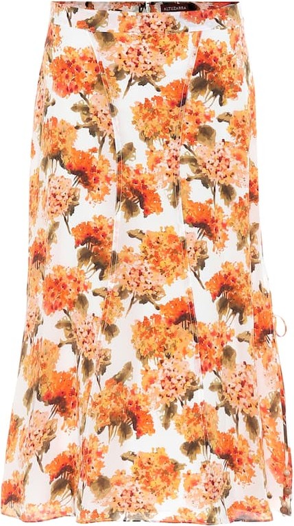 Altuzarra Exclusive to Mytheresa – May floral high-rise silk midi skirt