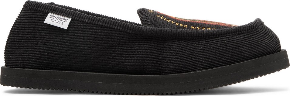 Wacko Maria + Suicoke Deebo Embroidered Cotton-Blend Corduroy Loafers