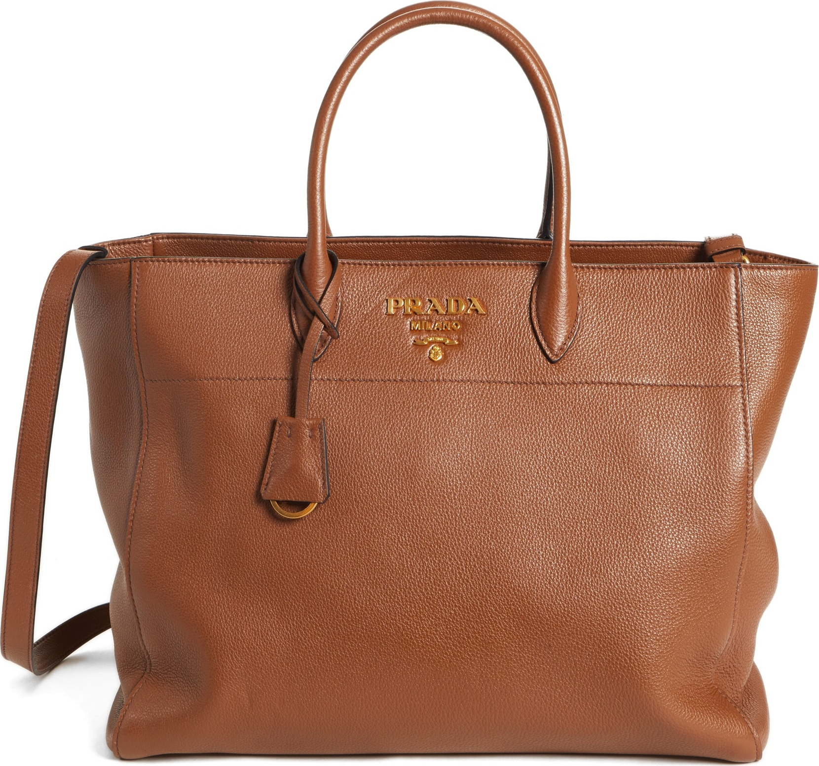 Prada Daino Lambskin Leather Tote