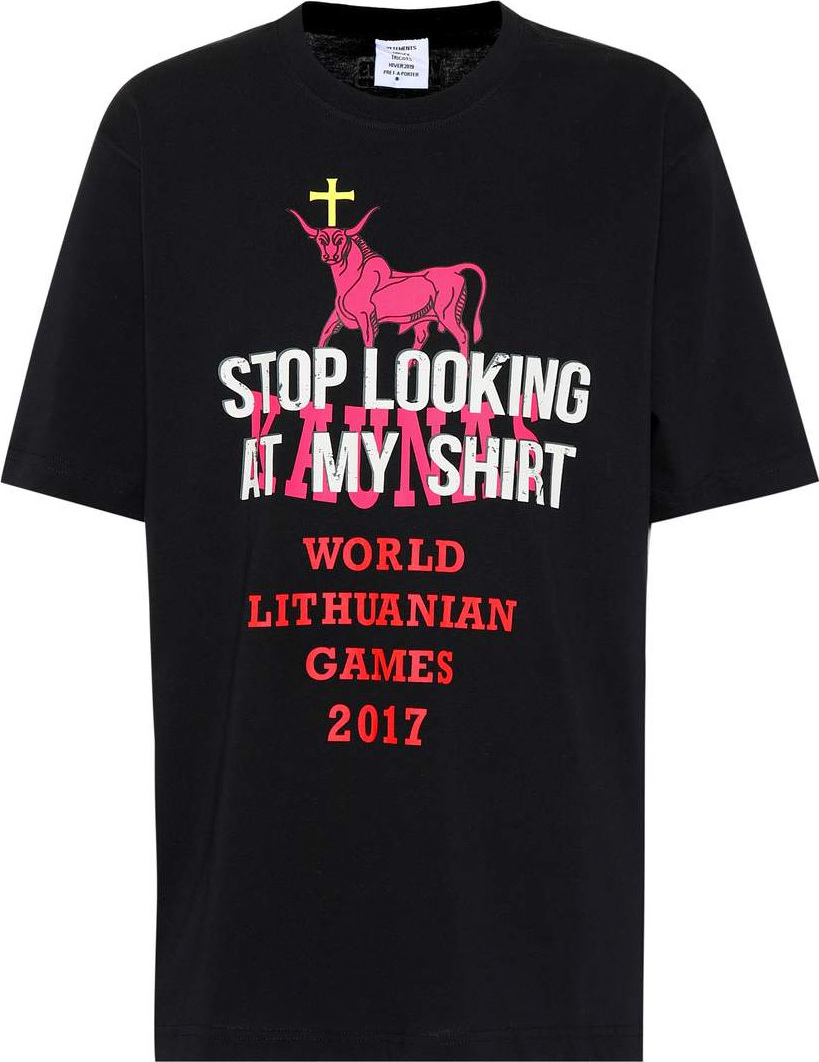 Vetements Printed cotton T-shirt